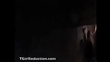 ⁣Sexy Blonde Shemale In Fishnets